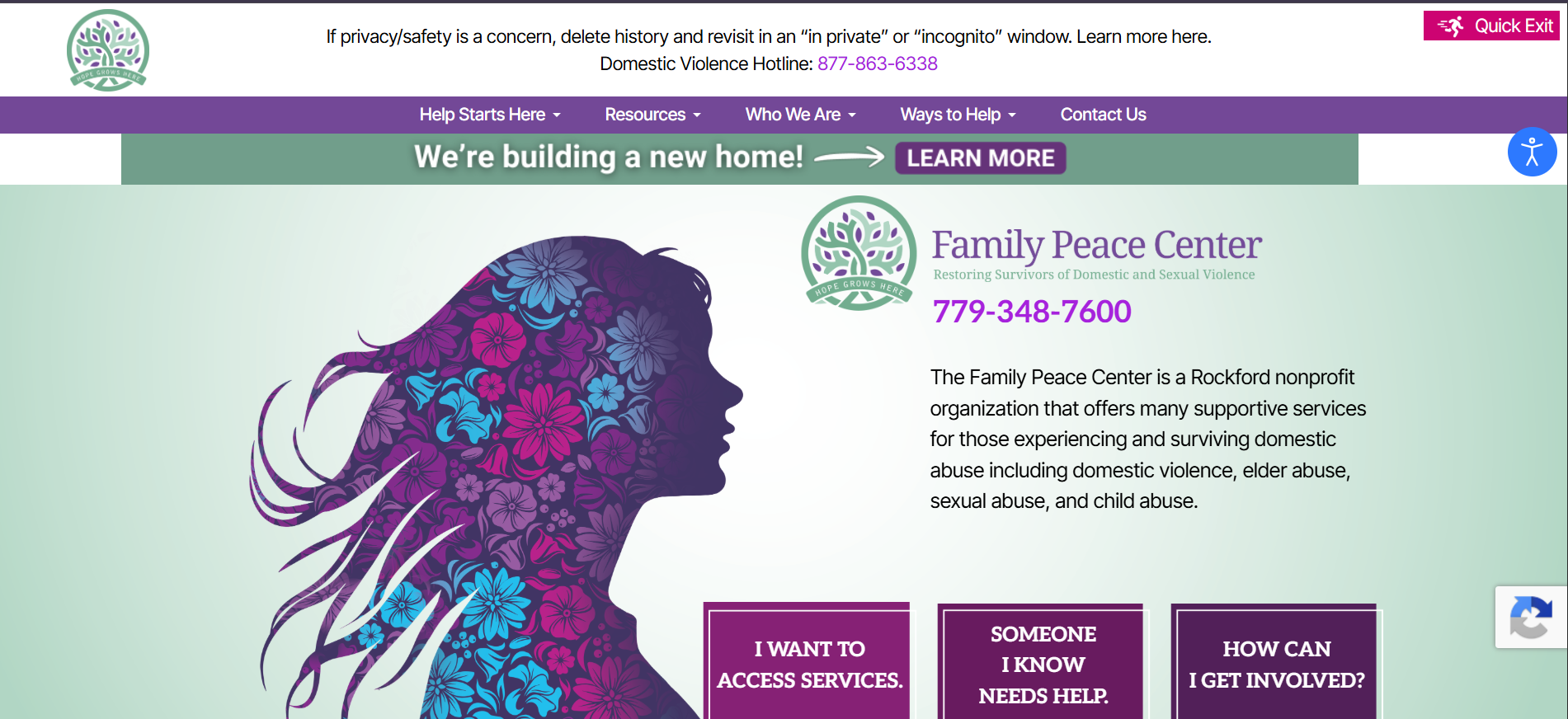 Rockford Family Peace Center screenshot